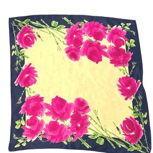Vera Pink Rose Silk Scarf 28" Square